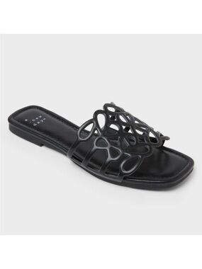 Women's Fiona Slide Sandals -
A New Day™ Black 9.5 new